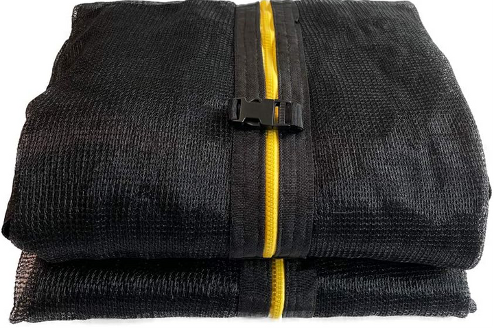 Plasa protectie pentru trambulina FLEX cu fermoar in forma de L si sistem "NO GAP"