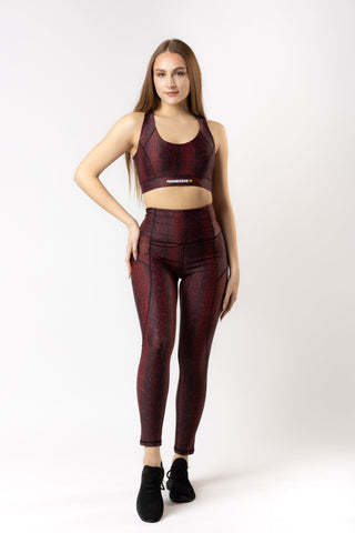 Bustiera Progressive EasyFit (3 bretele) Black/Red Animal Print