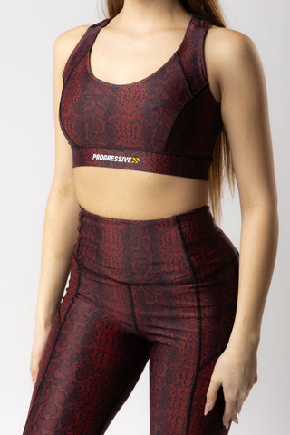 Colanti Fitness Progressive EasyFit Black/Red Animal Print
