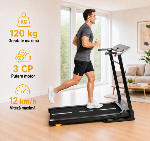 Banda de alergat electrica PROGRESSIVE RUN1800