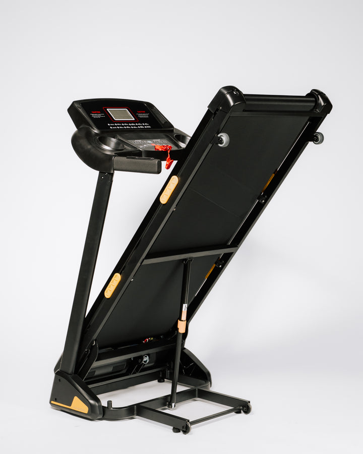 Banda alergare electrica Progressive RUN3000, motor 4CP, inclinare automata 10%, viteza 1-14 km/h, greutate suportata 120kg, suprafata alergare 128x46cm, aplicatii Kinomap, Zwift