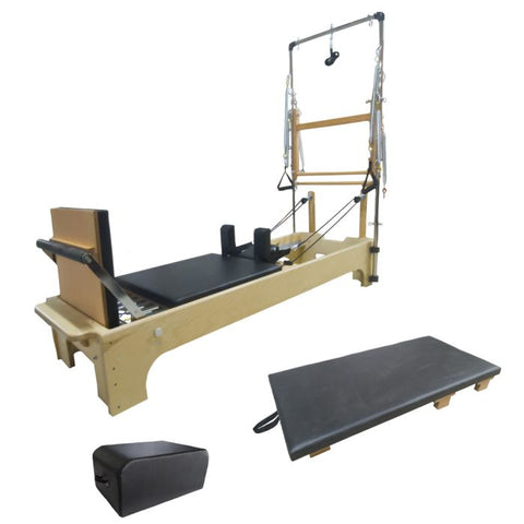 Reformer Aparat Pilates cu Turn Premium Gold