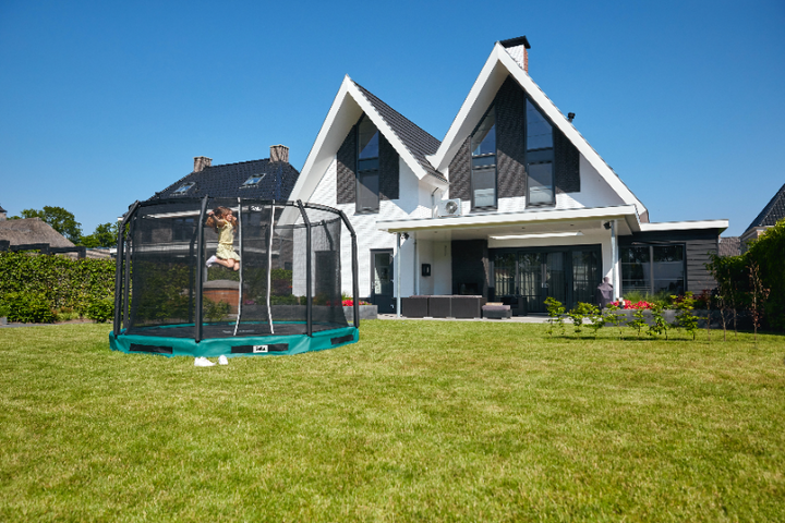 Trambulina Salta PREMIUM GROUND Rotunda 251 cm Verde