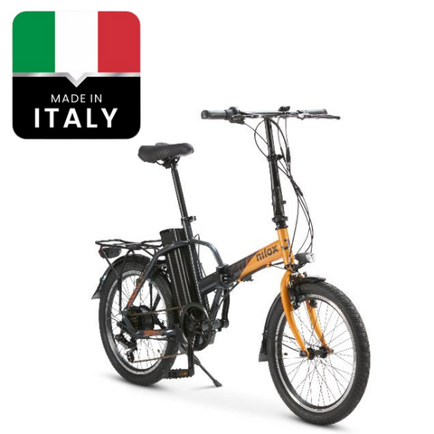 Bicicleta Electrica  NILOX URBAN - eBike J1 Pro -  Gri/Portocaliu
