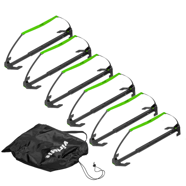 Resigilat-Set 6 obstacole reglabile pentru antrenament VirtuFit Hurdles Pro