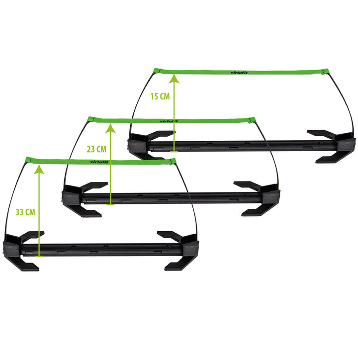 Resigilat-Set 6 obstacole reglabile pentru antrenament VirtuFit Hurdles Pro