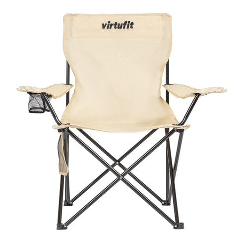 Scaun de Camping Pliabil VirtuFit - Bej