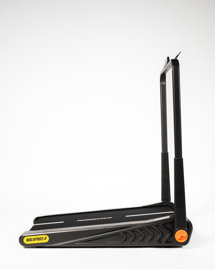 Banda de mers alergare electrica Progressive WalkPro2.0, motor 1.5 CP, viteza 1-8 km/h, greutate suportata 100kg, suprafata alergare 85x42cm, aplicatii Kinomap, Zwift