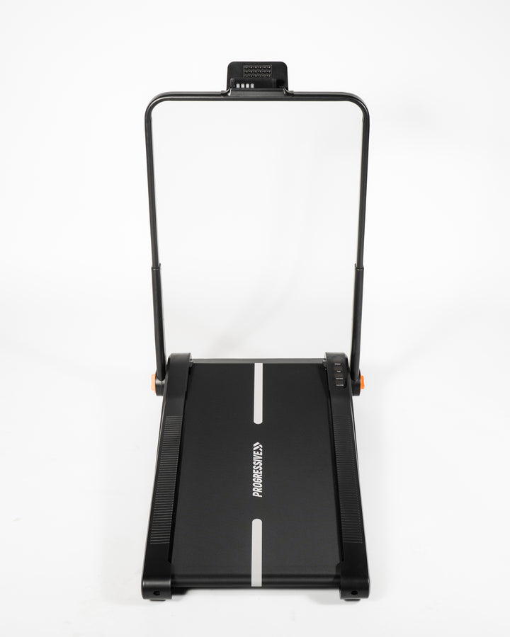Banda de mers alergare electrica Progressive WalkPro2.0, motor 1.5 CP, viteza 1-8 km/h, greutate suportata 100kg, suprafata alergare 85x42cm, aplicatii Kinomap, Zwift