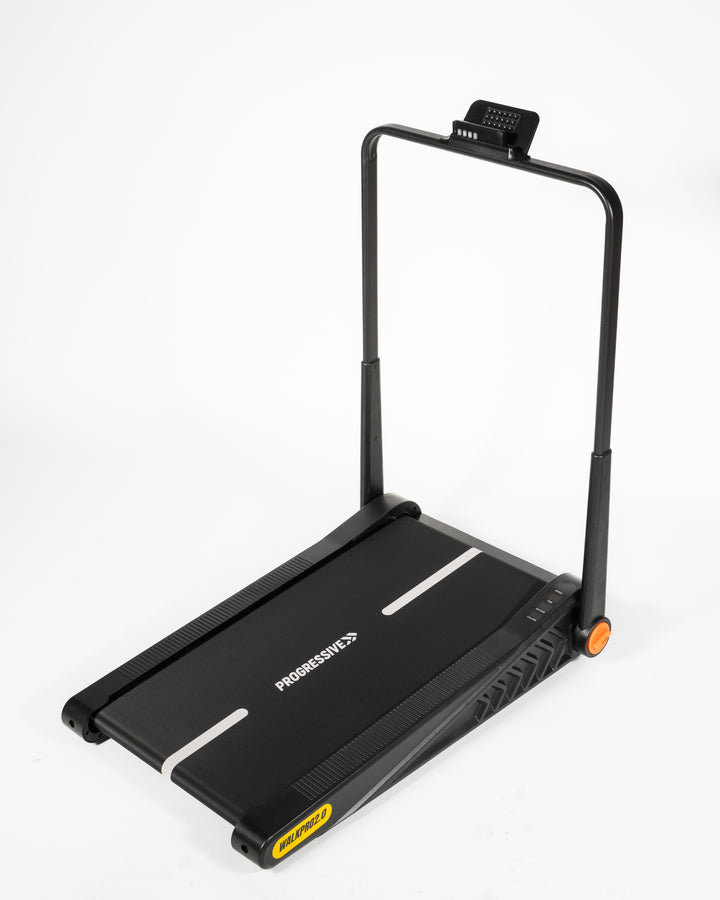 Banda de mers alergare electrica Progressive WalkPro2.0, motor 1.5 CP, viteza 1-8 km/h, greutate suportata 100kg, suprafata alergare 85x42cm, aplicatii Kinomap, Zwift