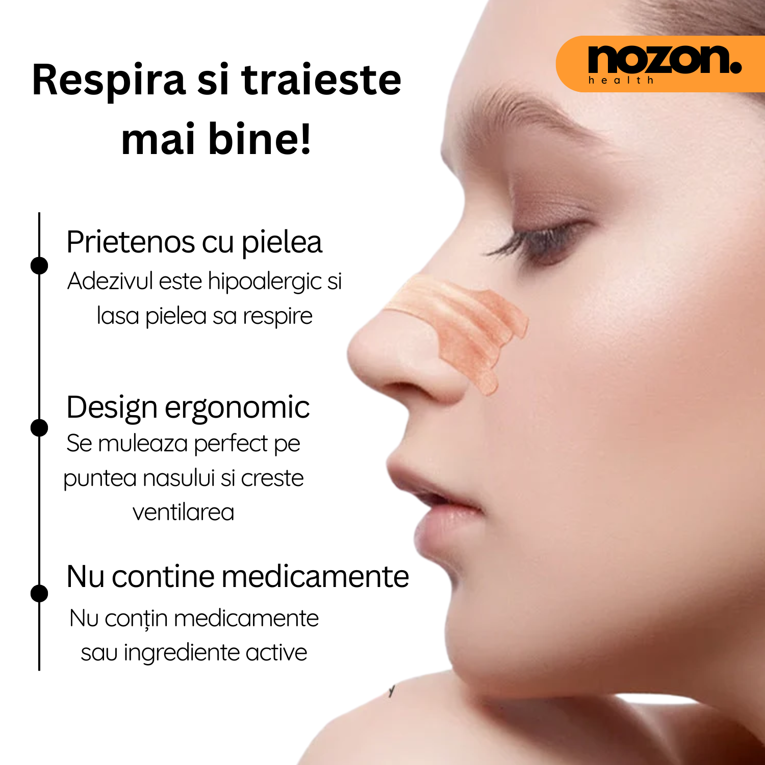 NOZON™ - Set 30 de bucati benzi nazale