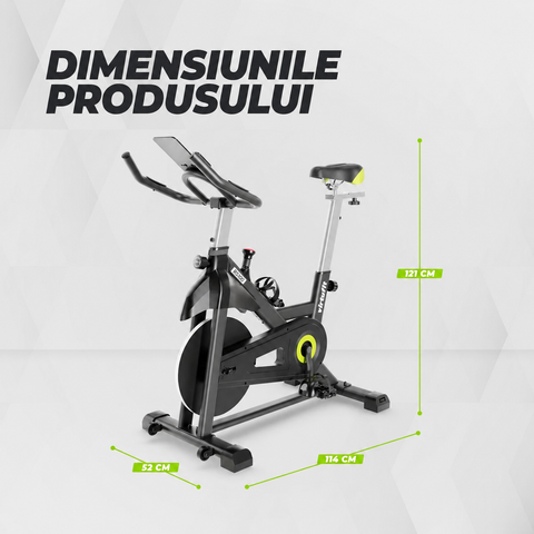 Bicicleta cycling VirtuFit RS100 - Indoor Cycle cu rezistenta magnetica