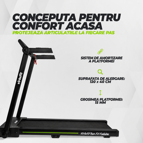 Banda de alergare VirtuFit Run Fit Foldable