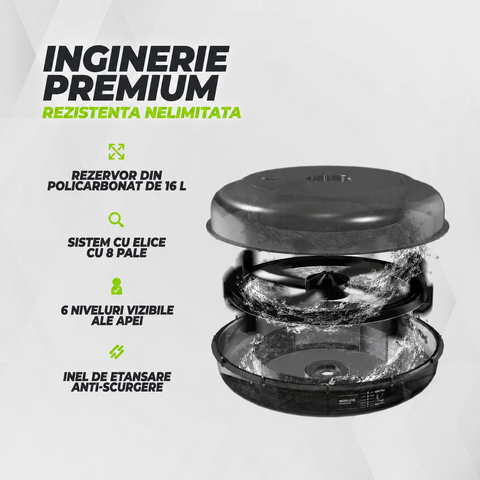 Aparat de vaslit fin lemn de mesteacan VirtuFit Elite Water Resistance