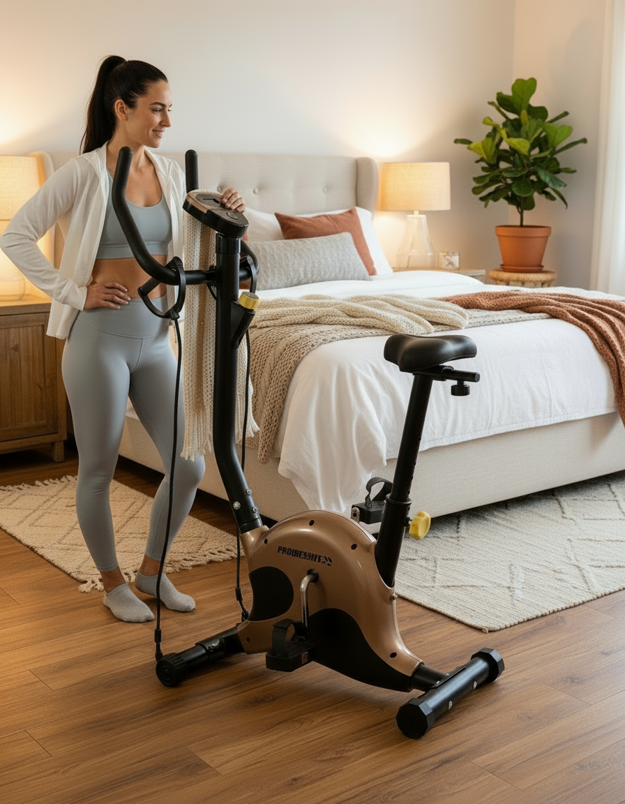 Bicicleta fitness mecanica cu corzi PROGRESSIVE BM