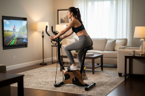 Bicicleta fitness mecanica cu corzi PROGRESSIVE BM1000