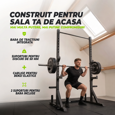 Suport pentru Haltere/Bara de greutati  ajustabil VirtuFit Power Rack Pro