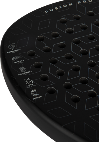 Racheta de Padel VirtuFit Fusion Pro Padel Racket- Negru- Argintiu