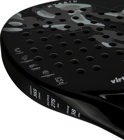 Racheta de Padel VirtuFit Hybrid Padel Racket- Negru- Gri