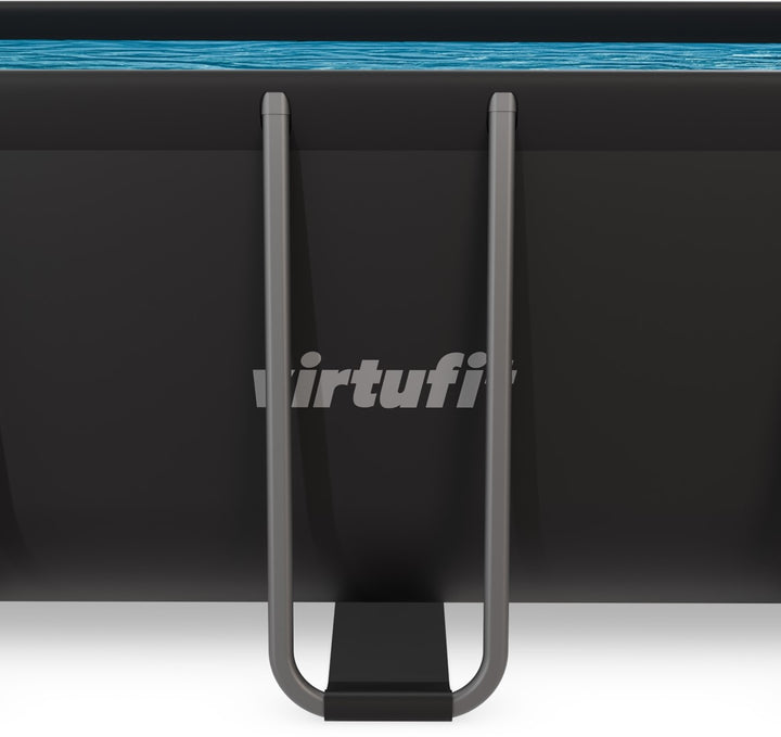 Piscina VirtuFit rectangulara - 400 x 200 x 122 cm - Antracit - Include pompa de filtrare