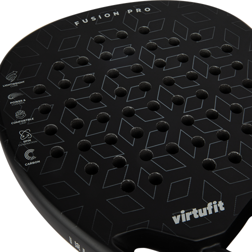Racheta de Padel VirtuFit Fusion Pro Padel Racket- Negru- Argintiu