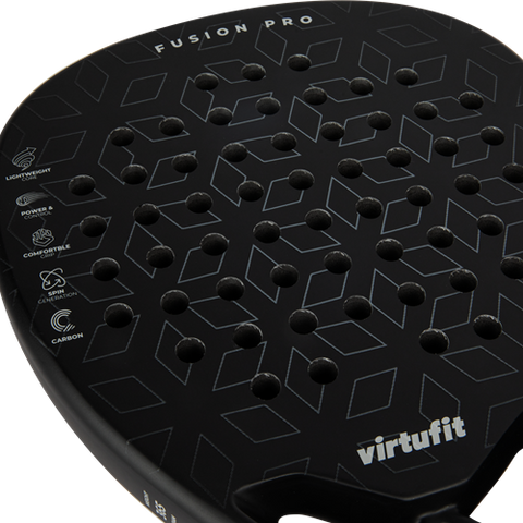 Racheta de Padel VirtuFit Fusion Pro Padel Racket- Negru- Argintiu