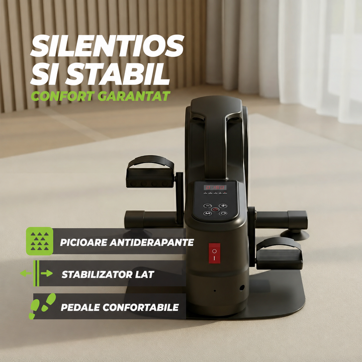 Bicicleta de exercitii pliabila cu display si franare magnetica motorizata VirtuFit MB450