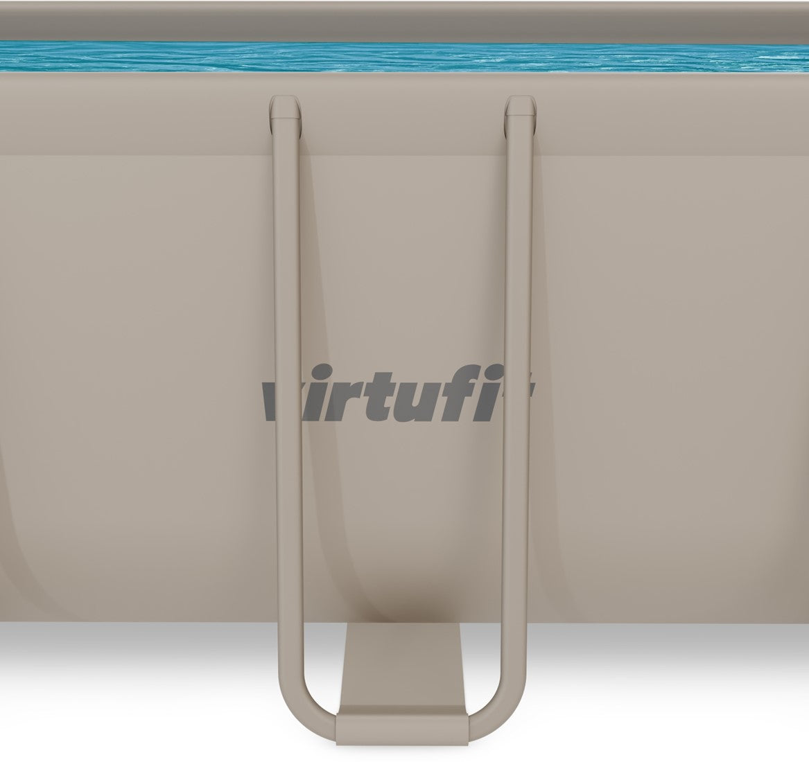 Piscina VirtuFit rectangulara - 400 x 200 x 122 cm - Beige - Include pompa de filtrare
