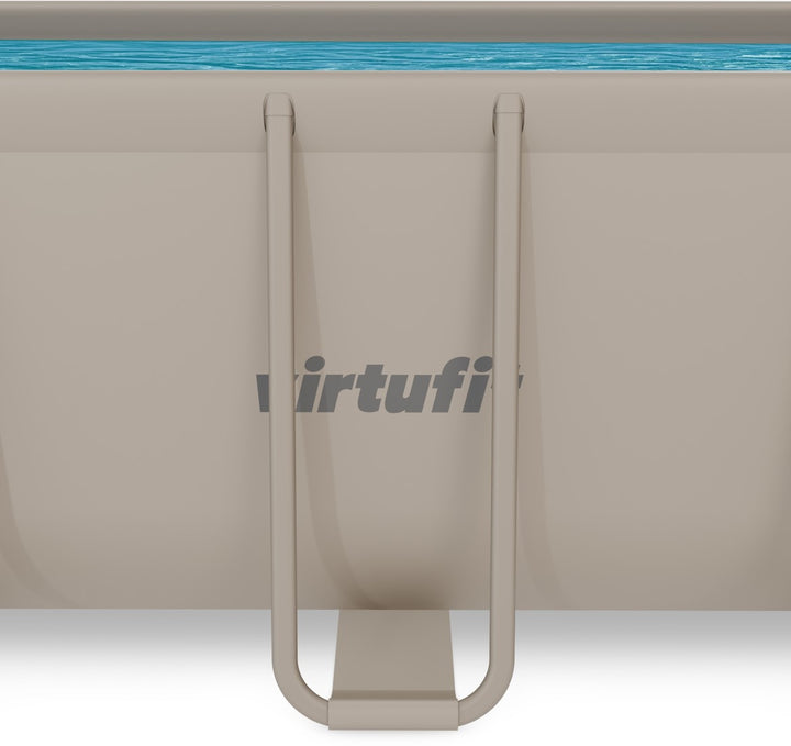 Piscina VirtuFit rectangulara - 400 x 200 x 122 cm - Beige - Include pompa de filtrare