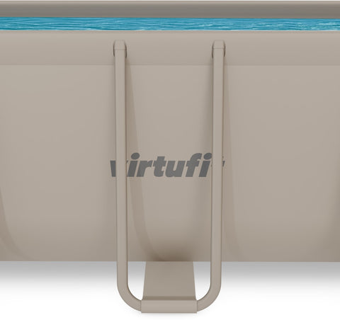 Piscina VirtuFit rectangulara - 400 x 200 x 122 cm - Beige - Include pompa de filtrare