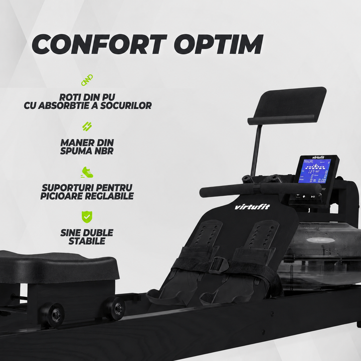 Aparat de vaslit fin lemn de mesteacan VirtuFit Elite Water Resistance