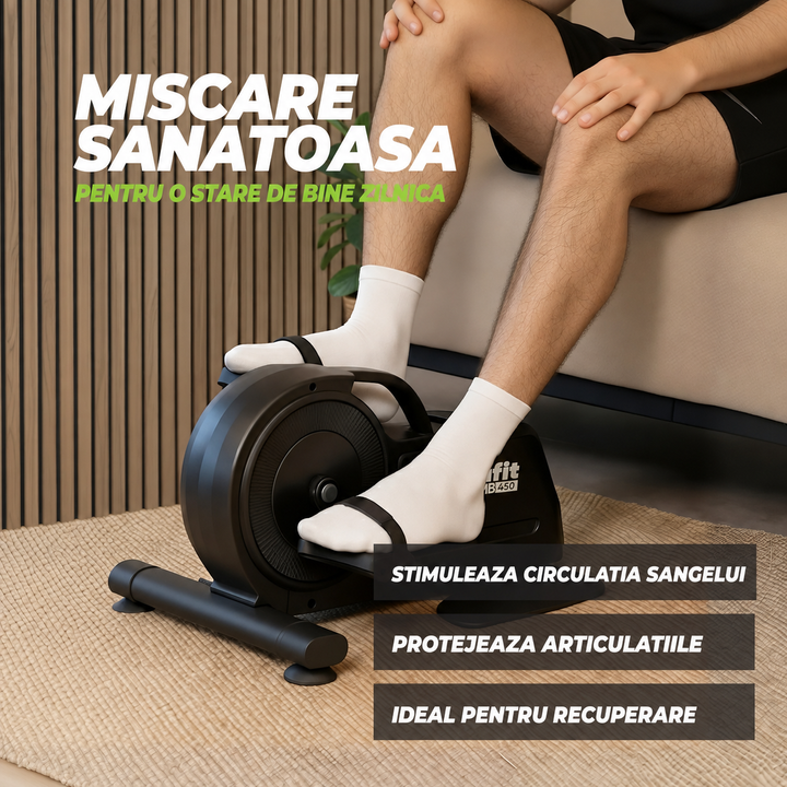 Bicicleta de exercitii pliabila cu display si franare magnetica motorizata VirtuFit MB450
