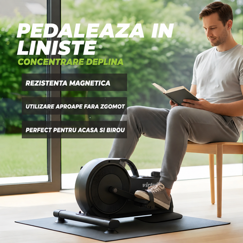 Bicicleta de exercitii compacta cu display si rezistenta magnetica VirtuFit MB400