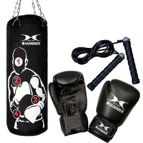 Set Sac de Box si Manusi pentru Copii Hammer Sparring Pro 80 cm