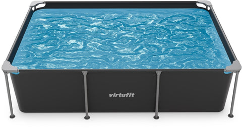 Piscina dreptunghiulara VirtuFit 260 x 180  x 66 cm cu sistem filtrare inclus si cadru metalic