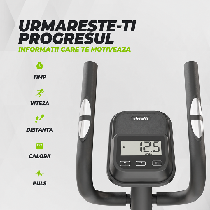 Bicicleta eliptica VirtuFit CTR100 (model 2026) cu rezistenta magnetica