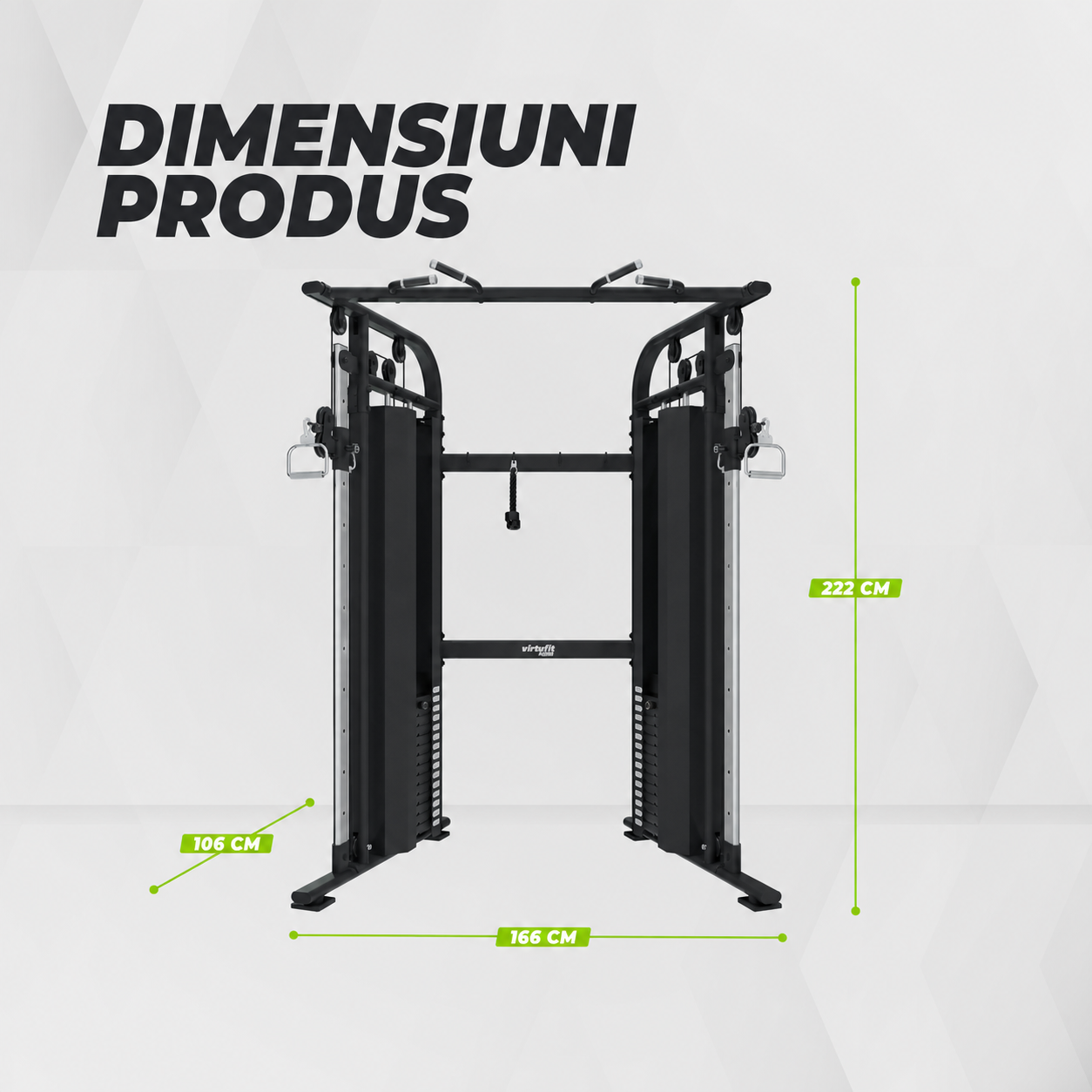 Aparat fitness multifunctional VirtuFit CC100 Cable Crossover