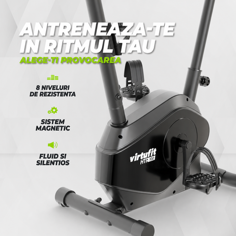 Bicicleta de exercitii VirtuFit HTR100 (model 2026) cu rezistenta magnetica