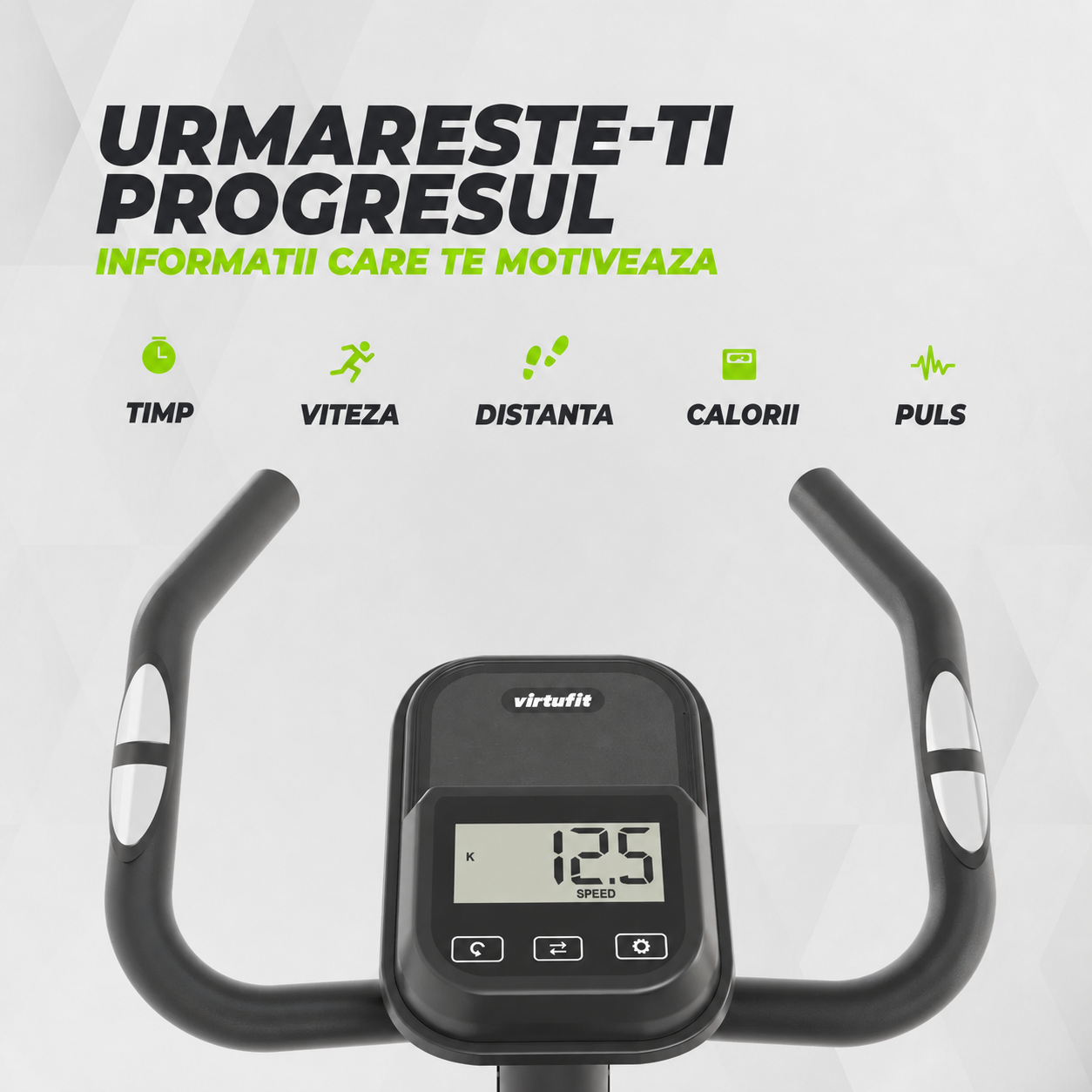 Bicicleta de exercitii VirtuFit HTR100 (model 2026) cu rezistenta magnetica