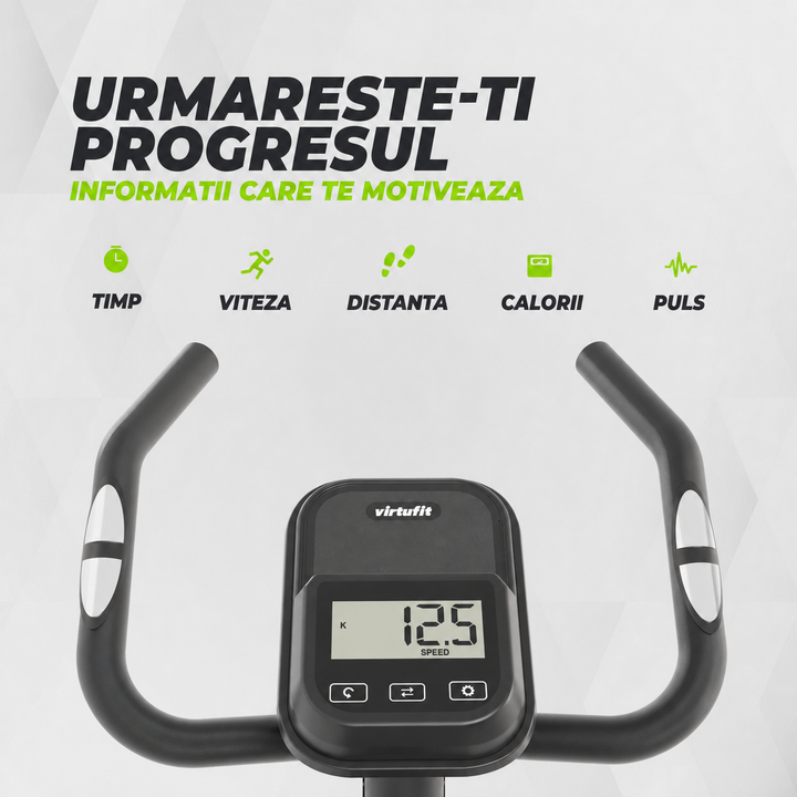 Bicicleta de exercitii VirtuFit HTR100 (model 2026) cu rezistenta magnetica