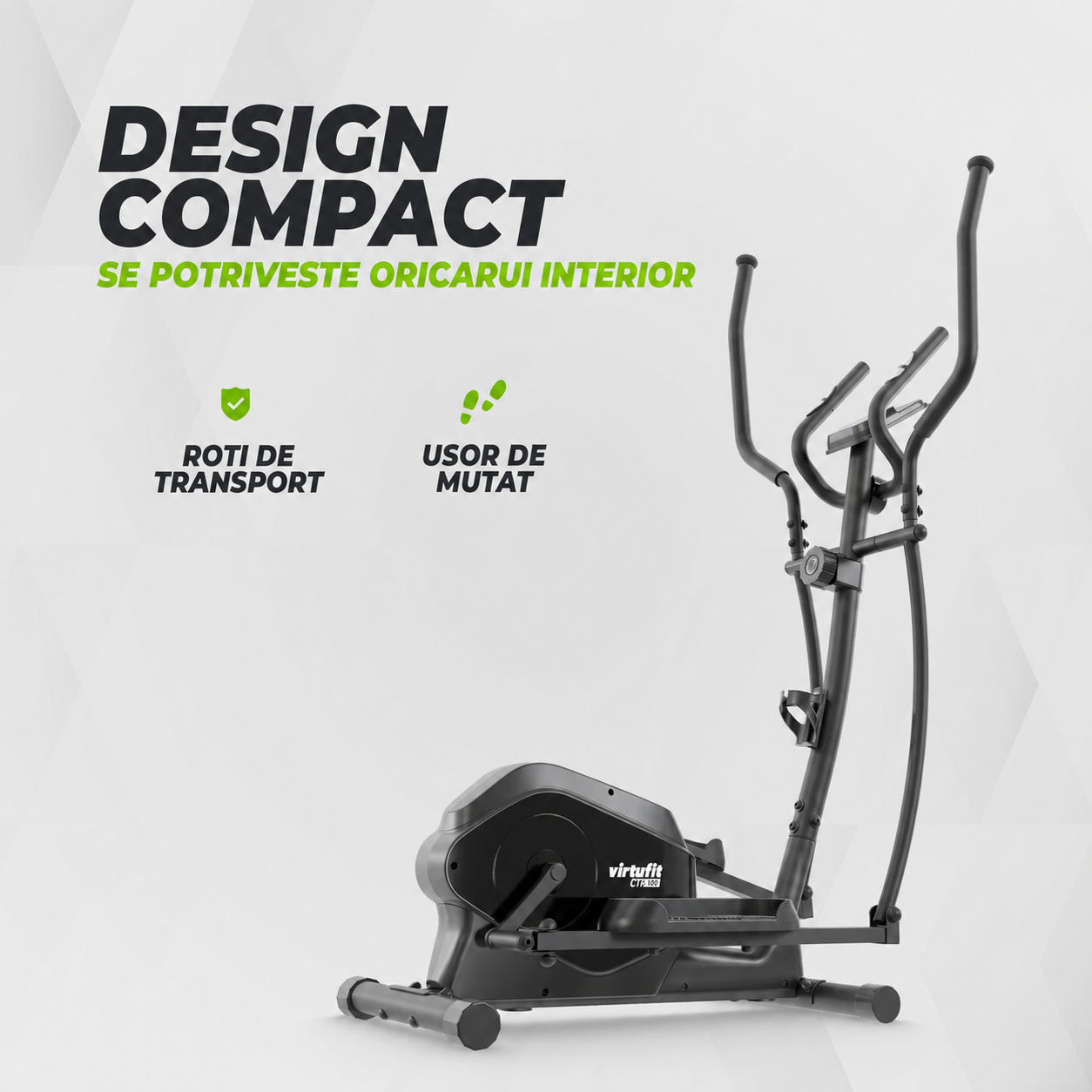 Bicicleta eliptica VirtuFit CTR100 (model 2026) cu rezistenta magnetica