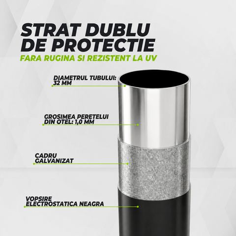 Poarta VirtuFit Football Goal Pro - Dimensiune - 120 x 80 cm