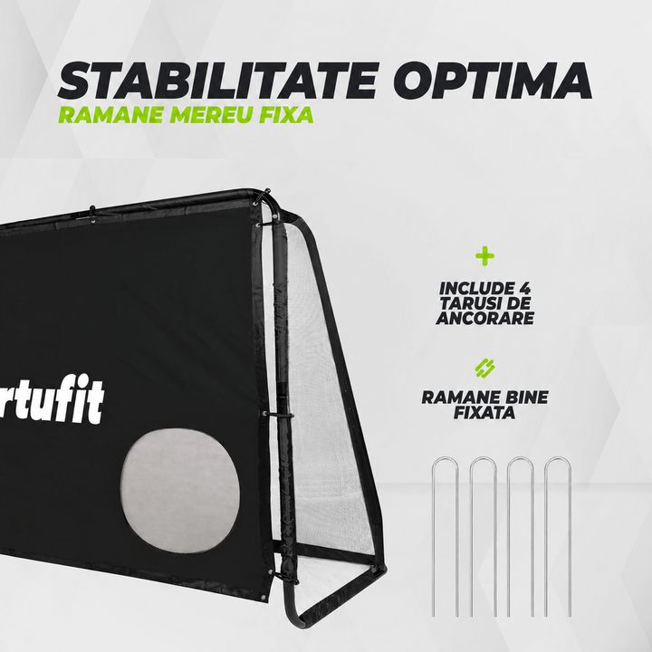 Poarta VirtuFit Football Goal Pro - Dimensiune - 120 x 80 cm