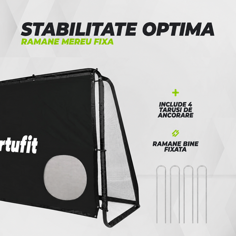 Poarta VirtuFit Football Goal Pro - Dimensiune - 120 x 80 cm