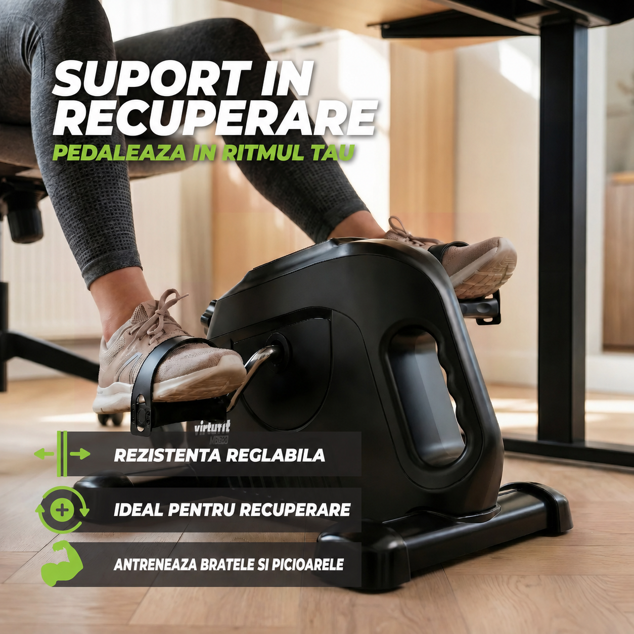 Bicicletă exercitii VirtuFit MB300 Chair Bike cu rezistenta mecanica