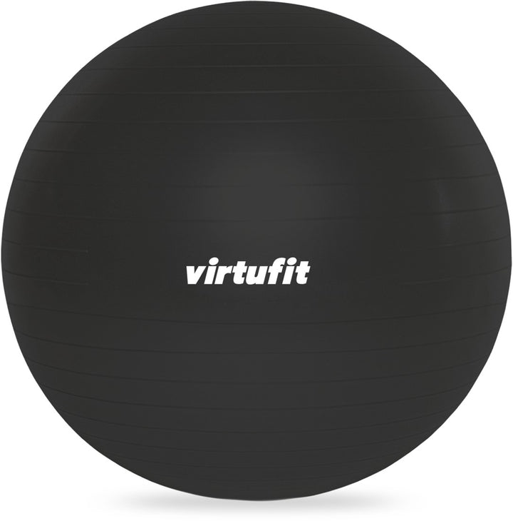 Minge gonflabila fitness cu pompa VirtuFit Anti-Burst Pro - Gri - 45 cm