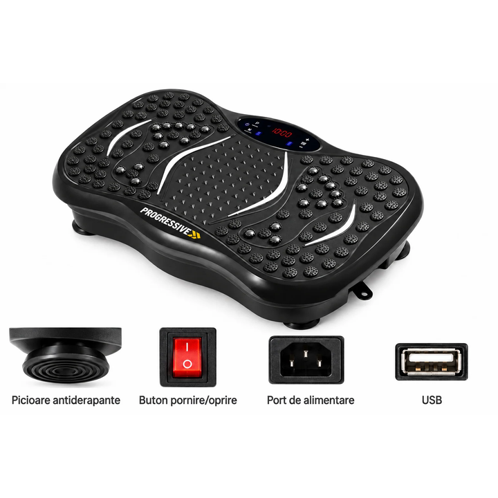 Aparat vibromasaj PROGRESSIVE UltraFit + 5 accesorii