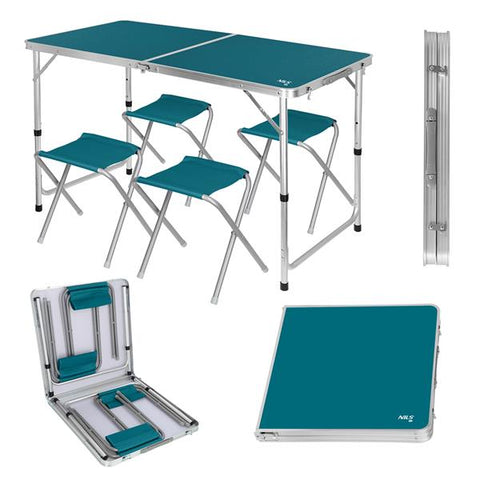 Set Masa si 4 Scaune Nils Camp NC1633