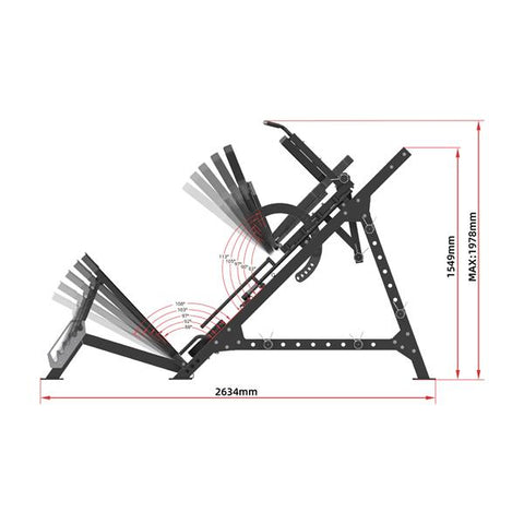 Presa pentru picioare Semi Comerciala LP3175 HMS