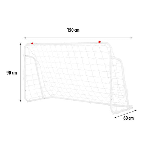 Poarta de fotbal HMS BR8150, 150 x 90 x 60 cm